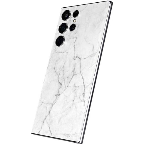 White Marble Galaxy S22 Ultra Skin