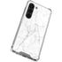 White Marble Galaxy S23 Clear Case