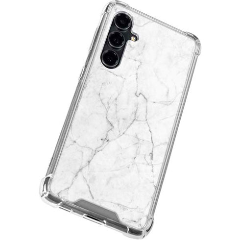 White Marble Galaxy S23 FE Clear Case