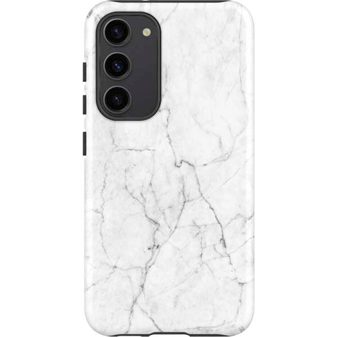 White Marble Galaxy S23 Plus Pro Case