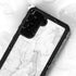 White Marble Galaxy S23 Plus Waterproof Case