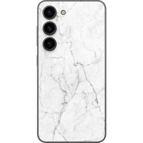 White Marble Galaxy S23 Skin