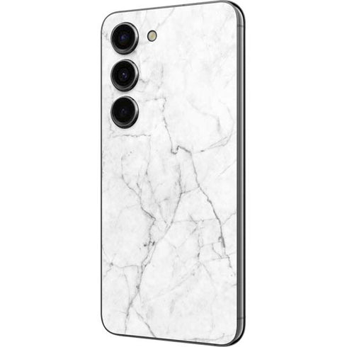 White Marble Galaxy S23 Skin