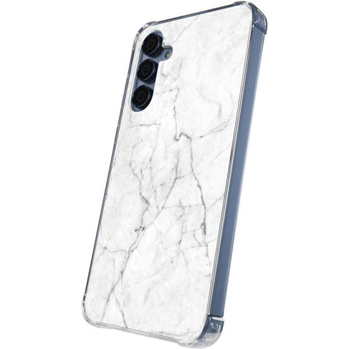 White Marble Galaxy S24 Clear Case