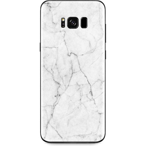 White Marble Galaxy S8 Skin