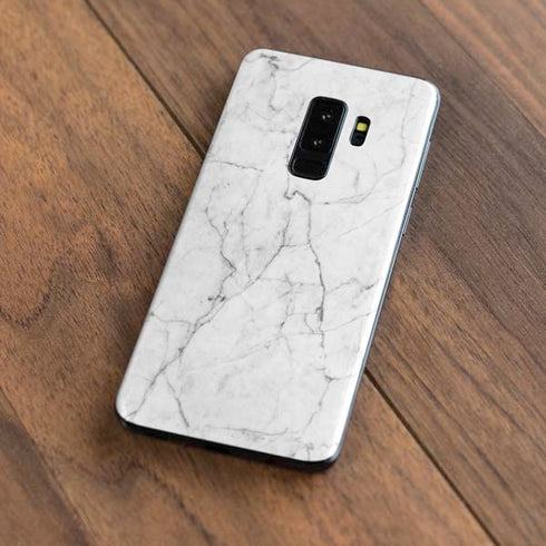 White Marble Galaxy S9 Plus Skin
