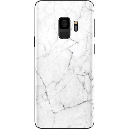 White Marble Galaxy S9 Skin