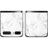 White Marble Galaxy Z Flip Skin