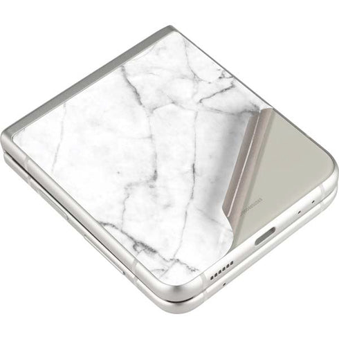 White Marble Galaxy Z Flip3 5G Skin