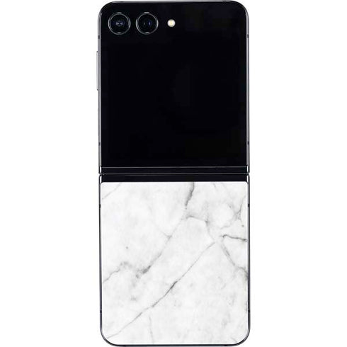 White Marble Galaxy Z Flip5 5G Skin