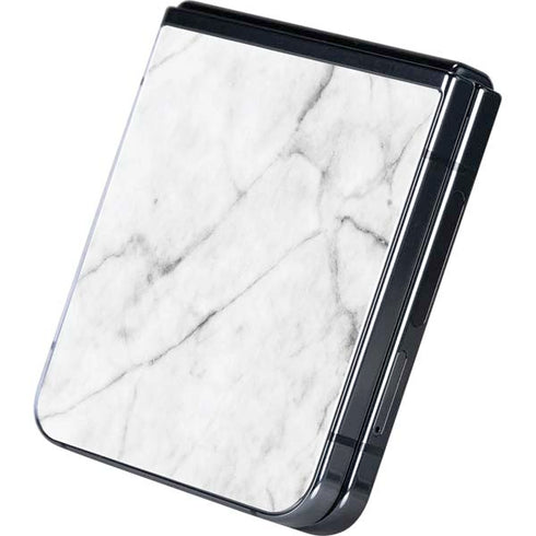 White Marble Galaxy Z Flip5 5G Skin
