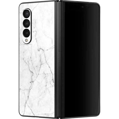 White Marble Galaxy Z Fold3 5G Skin