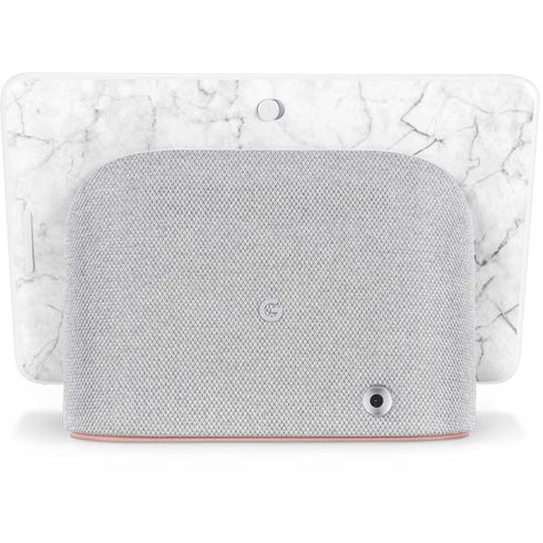 White Marble Google Home Hub Skin
