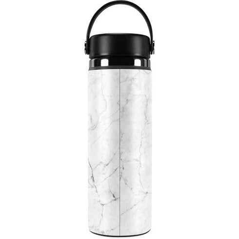 White Marble Hydro Flask 20oz Wide Mouth Skin
