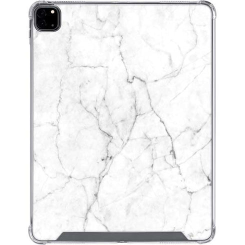 White Marble iPad Pro 12.9in (2020) Clear Case