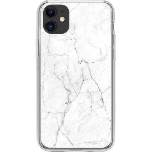 White Marble iPhone 11 Clear Case