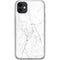 White Marble iPhone 11 Clear Case