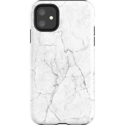 White Marble iPhone 11 Impact Case