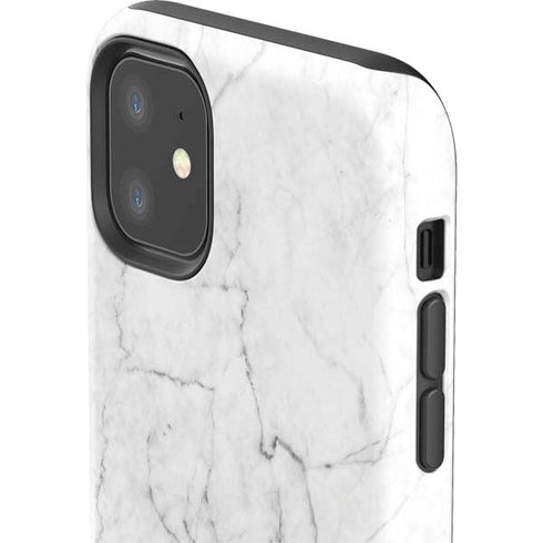 White Marble iPhone 11 Impact Case
