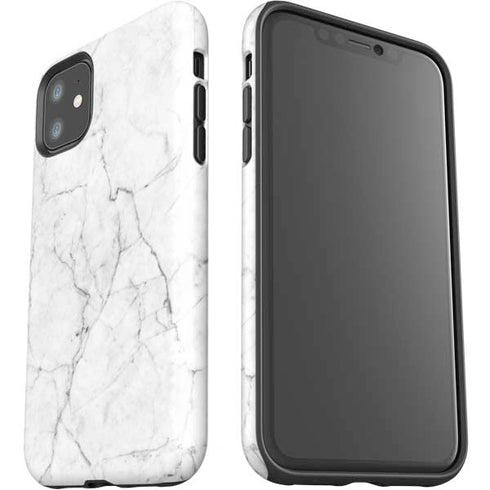 White Marble iPhone 11 Impact Case