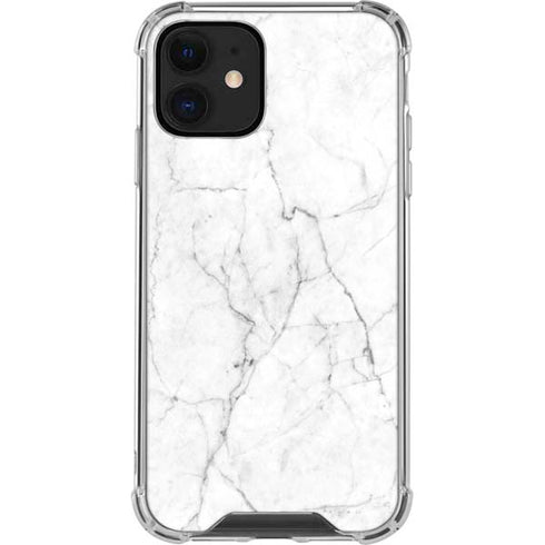 White Marble iPhone 12 Mini Clear Case