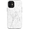 White Marble iPhone 12 Mini Impact Case