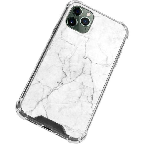 White Marble iPhone 12 Pro Clear Case