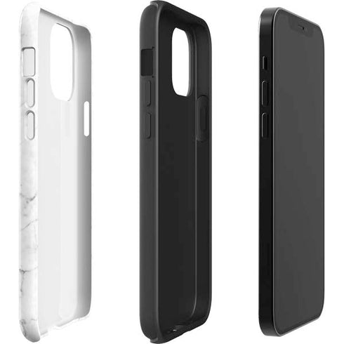 White Marble iPhone 12 Pro Max Impact Case