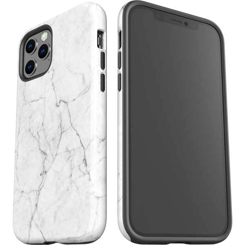 White Marble iPhone 12 Pro Max Impact Case