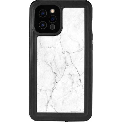 White Marble iPhone 12 Pro Max Waterproof Case