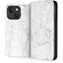 White Marble iPhone 13 Folio Case