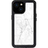 White Marble iPhone 13 Mini Waterproof Case