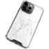 White Marble iPhone 13 Pro Clear Case