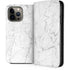 White Marble iPhone 13 Pro Max Folio Case