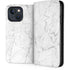 White Marble iPhone 14 Folio Case