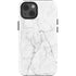 White Marble iPhone 15 Impact Case
