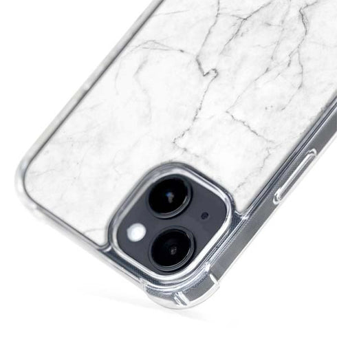 White Marble iPhone 14 Plus MagSafe Case