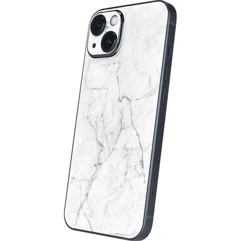 White Marble iPhone 15 Plus Skin