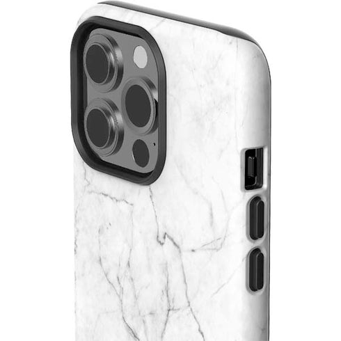White Marble iPhone 14 Pro Impact Case