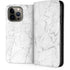 White Marble iPhone 14 Pro Max Folio Case