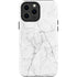 White Marble iPhone 14 Pro Max Impact Case