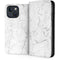 White Marble iPhone 15 Plus Folio Case