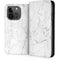 White Marble iPhone 15 Pro Folio Case