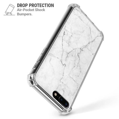 White Marble iPhone 7/8 Plus Clear Case