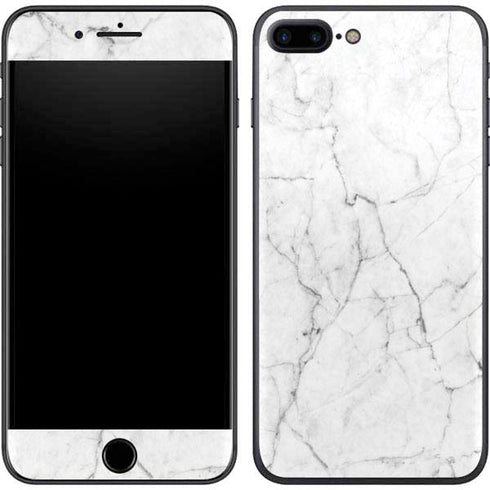 White Marble iPhone 8 Plus Skin