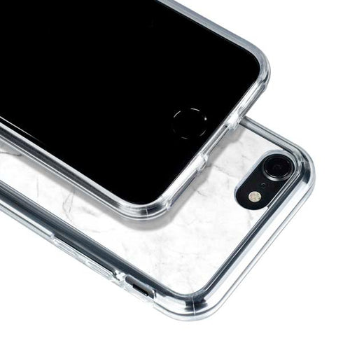 White Marble iPhone SE (2nd & 3rd Gen) Clear Case