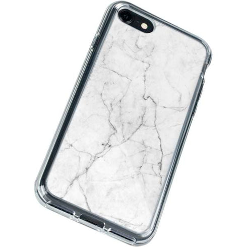 White Marble iPhone SE (2nd & 3rd Gen) Clear Case