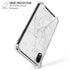 White Marble iPhone XR Clear Case