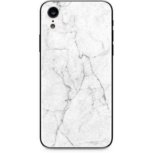 White Marble iPhone XR Skin