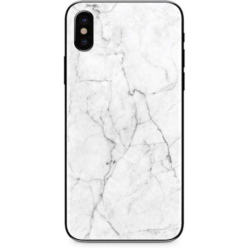 White Marble iPhone XS Skin
